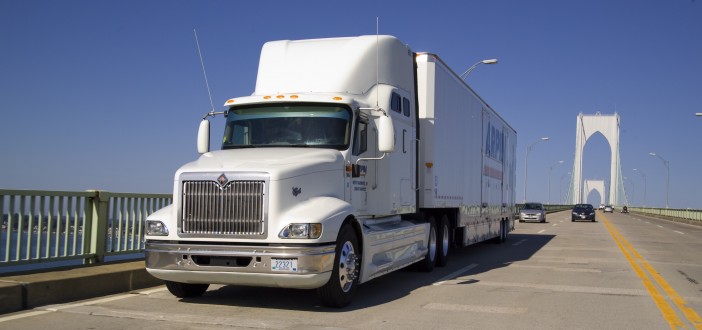 Arpin truck on a bridge